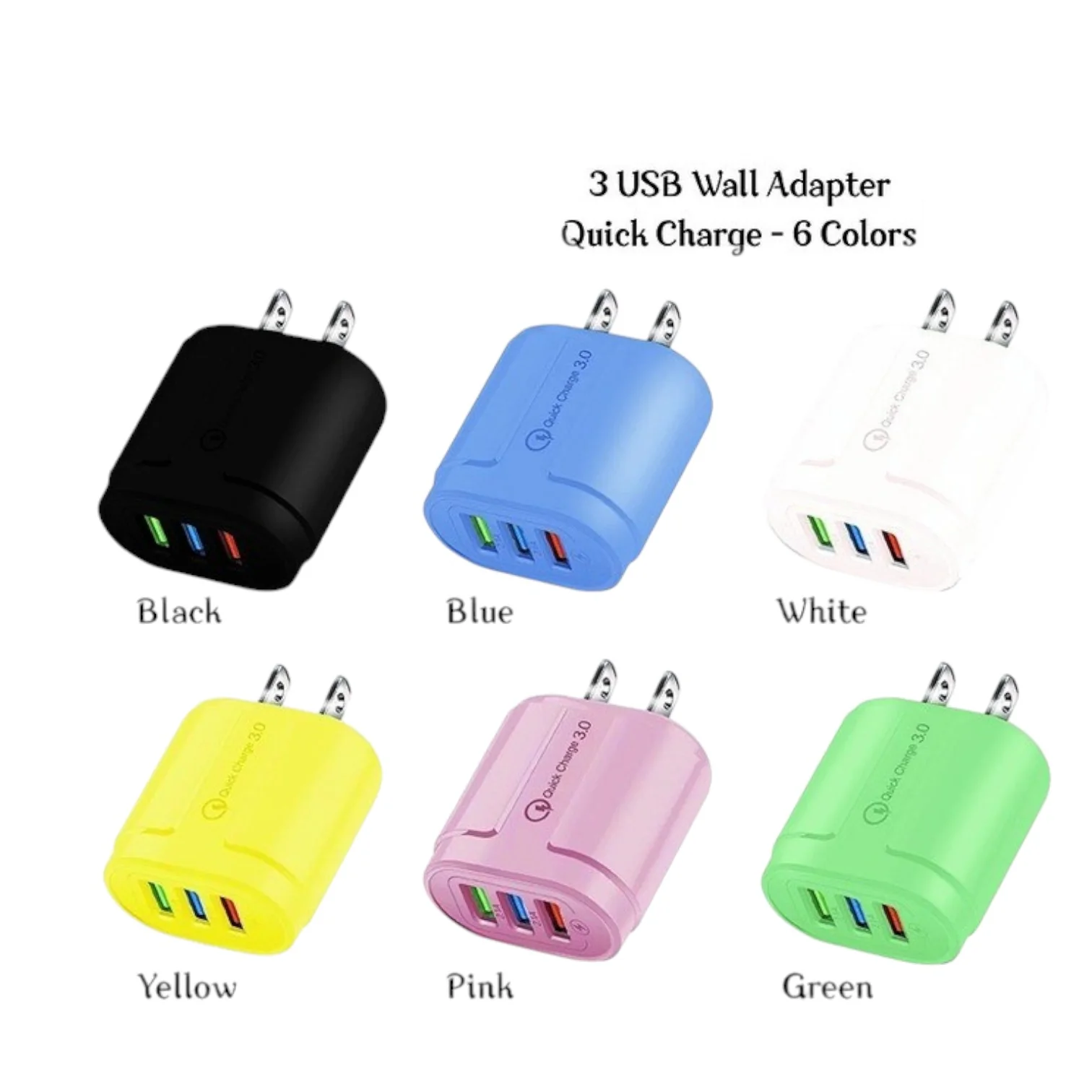 3 Port Wall Charging Adapter - Image 2