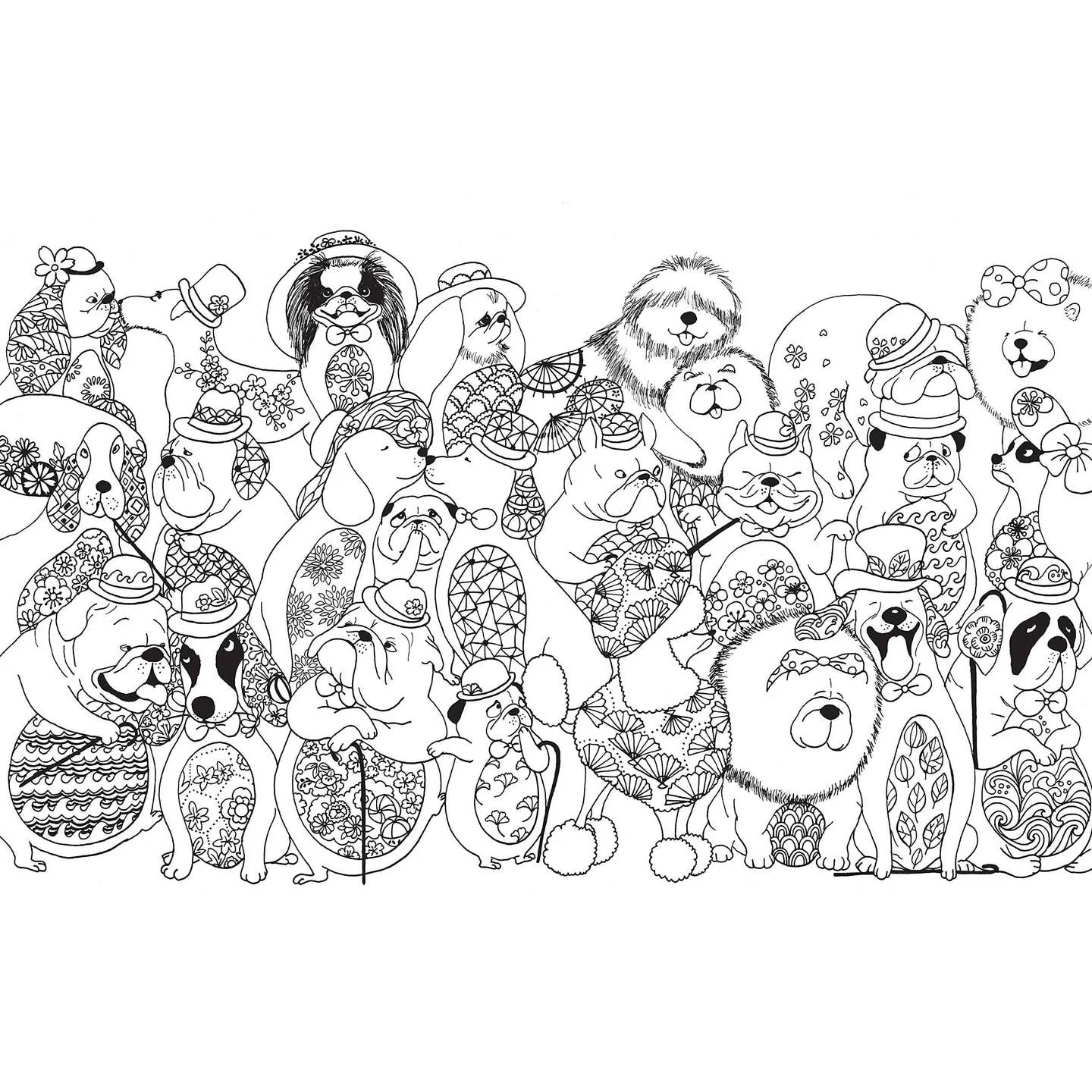 A Million Dogs Coloring Book - Image 2