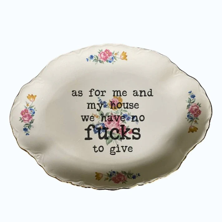 As For Me And My House Plate