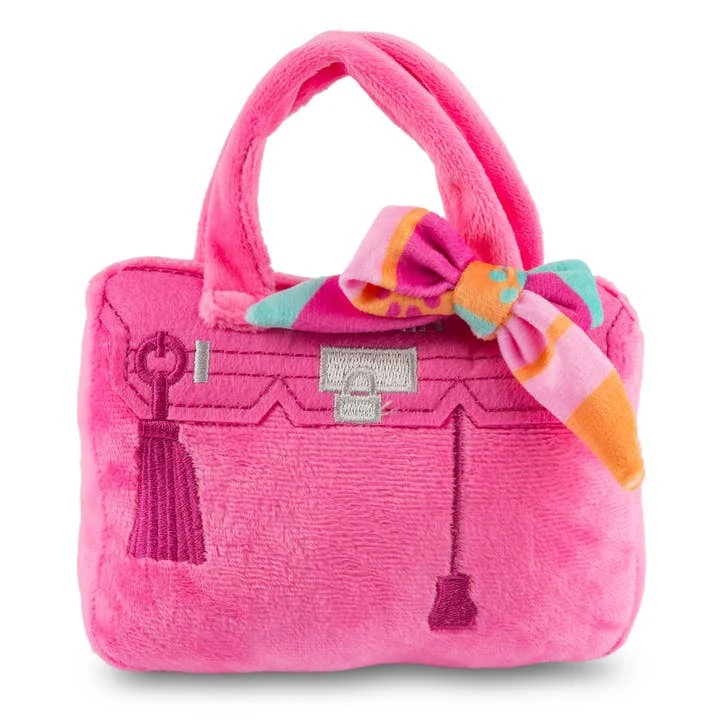 Barkin Pink Bag Dog Toy Small