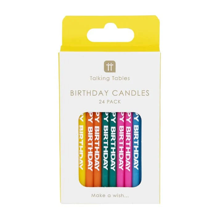 Bright Colored Birthday Candles