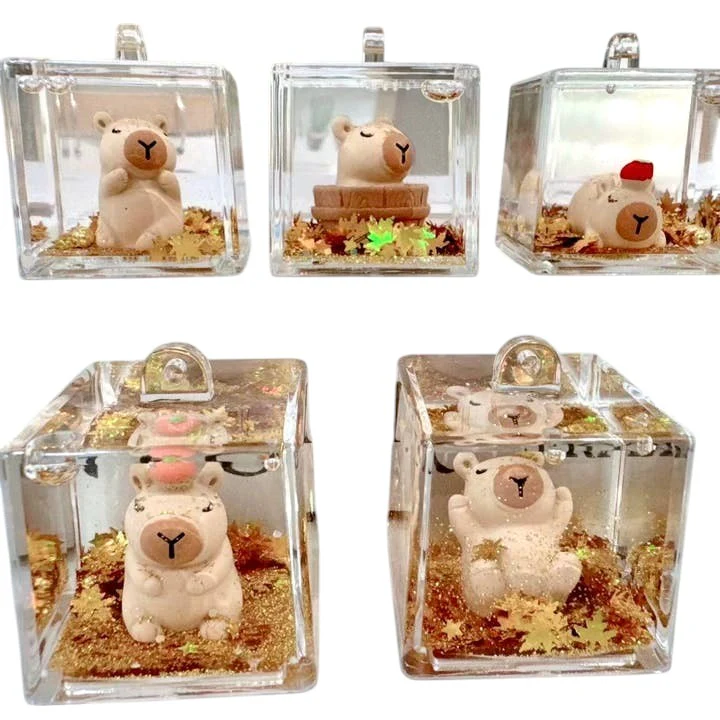 Capybara Cube Keychain