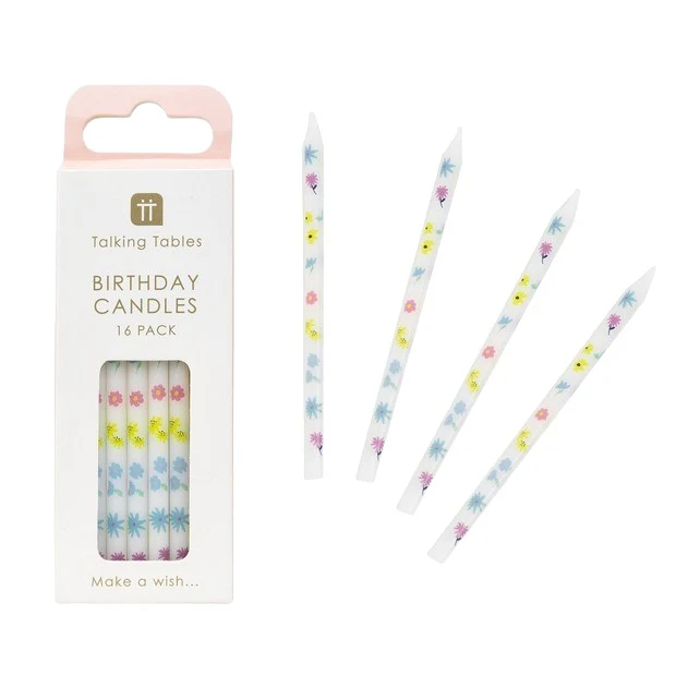 Floral Birthday Candles