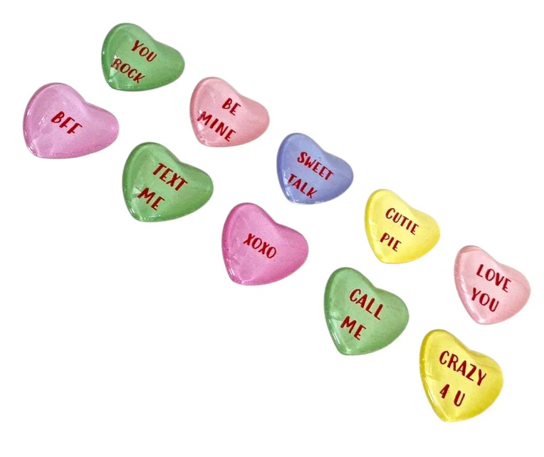 Glass Heart Magnets - Image 2