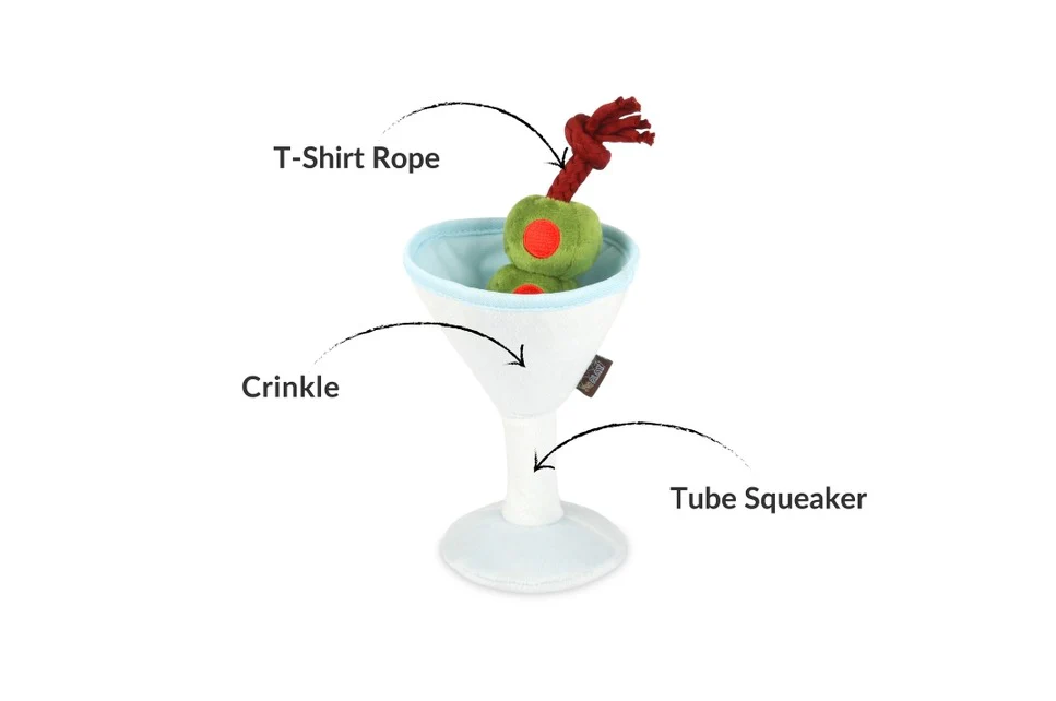 Happy Hour Martini Dog Toy - Image 2