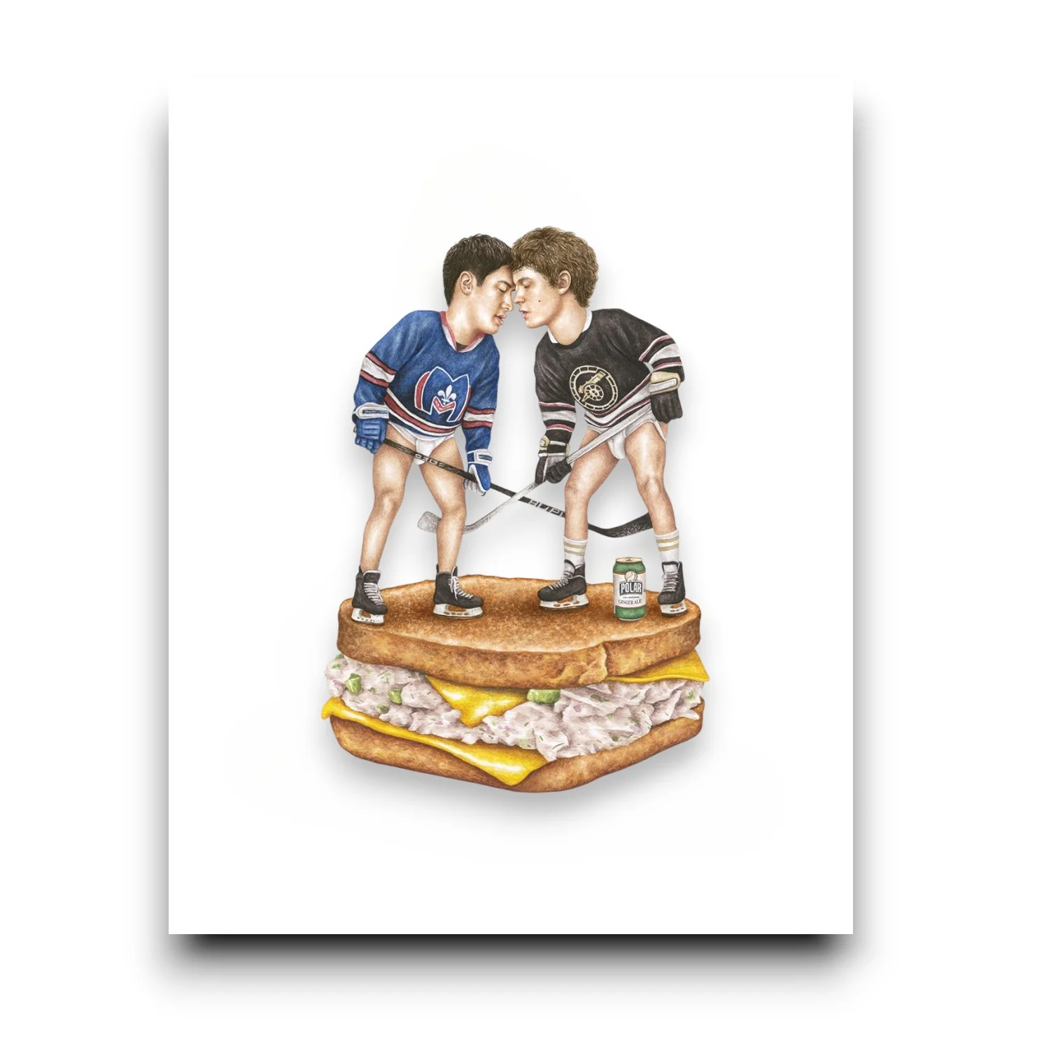Heated Rivalry On Sandwich Art Print