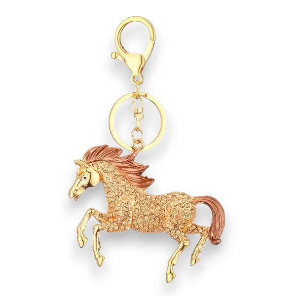 Horse Rhinestone Keychain