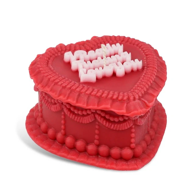 Love You Cake Candle - Image 2