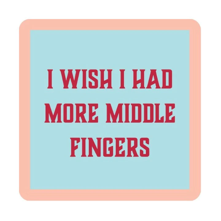 Middle Finger Coaster
