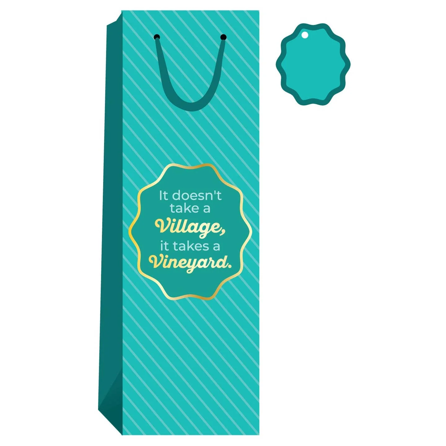 It Doesn't Take A Village Wine Bag