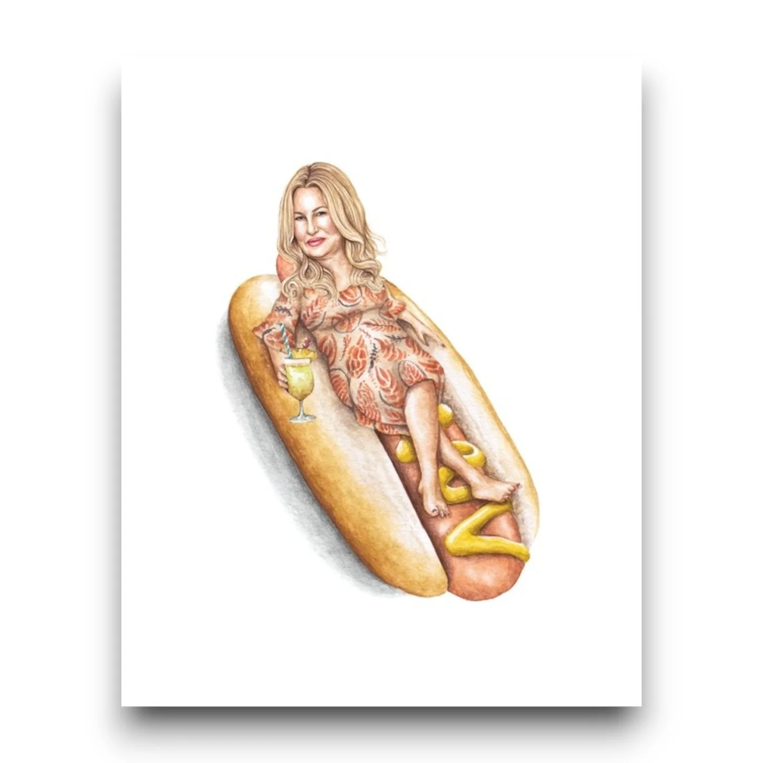 Jennifer Coolidge On Sandwich Print