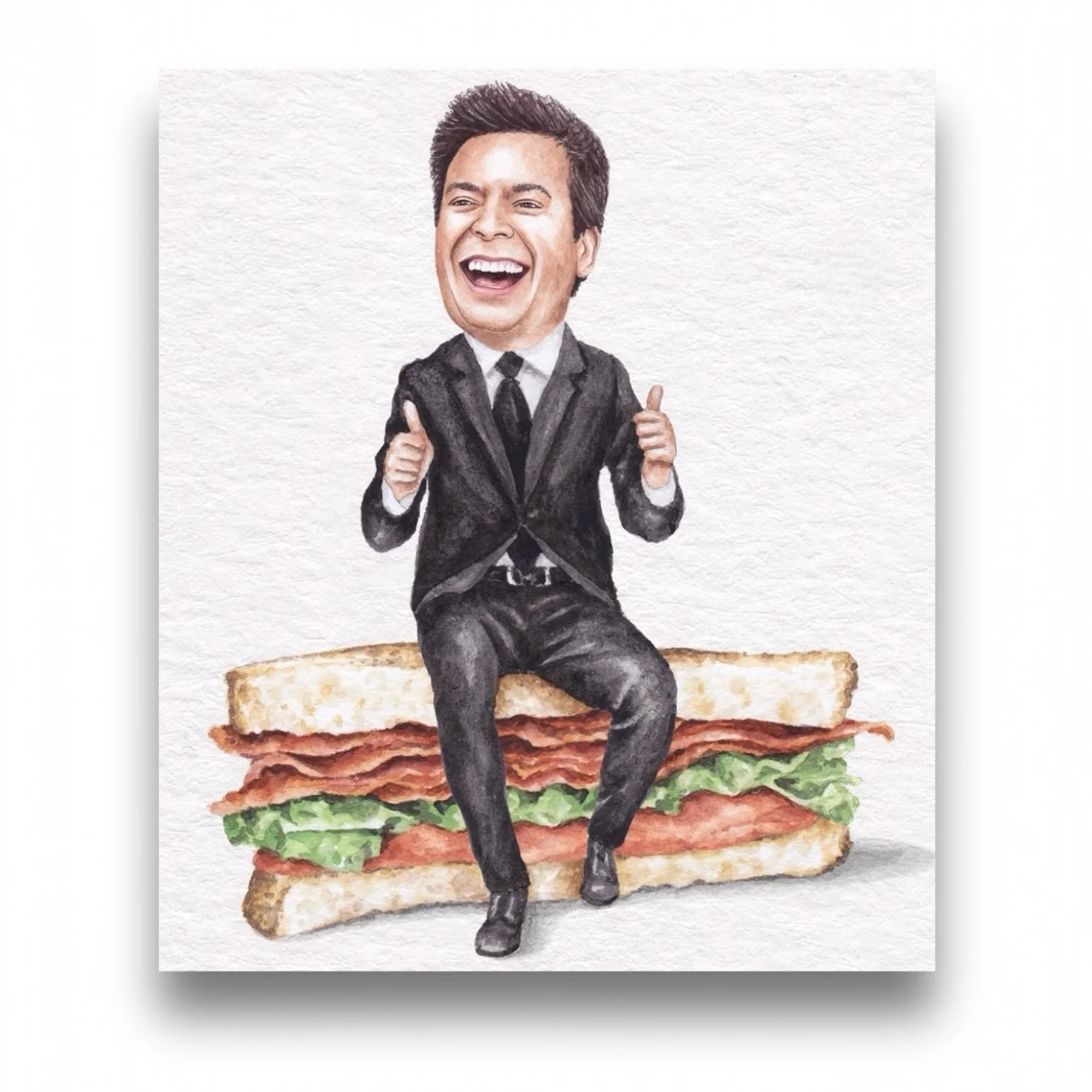 Jimmy Fallon On Sandwich Print
