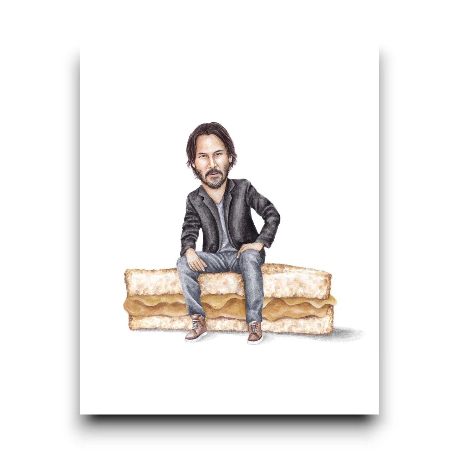 Keanu Reeves On Sandwich Print