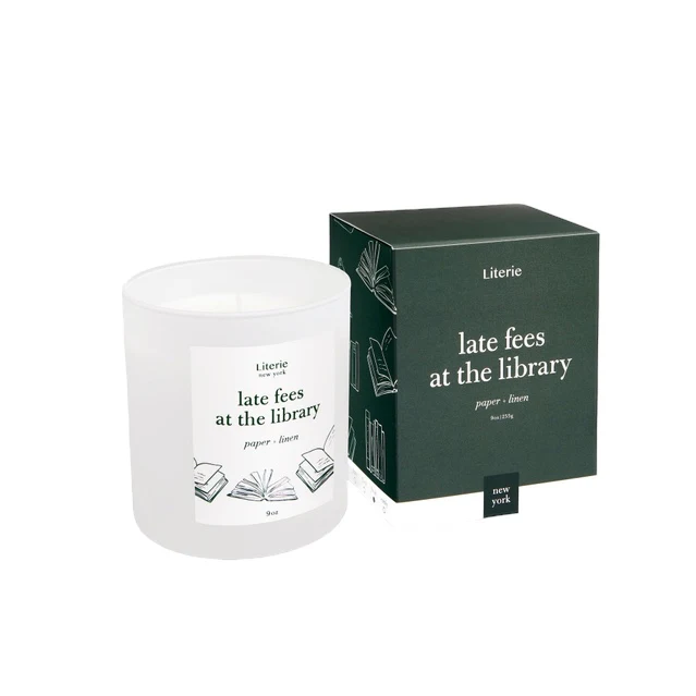 Late Fees At The Library Candle