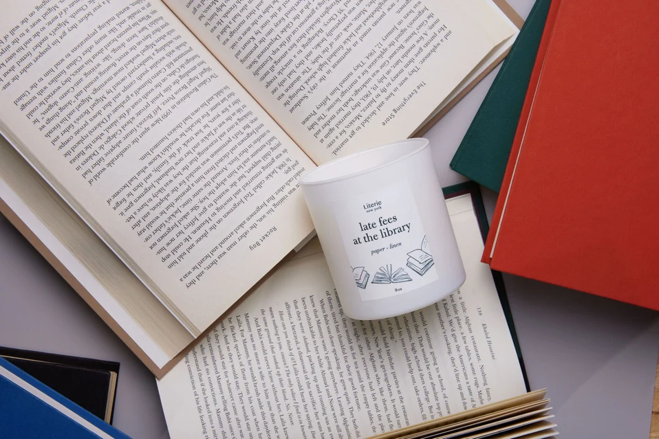Late Fees At The Library Candle - Image 2
