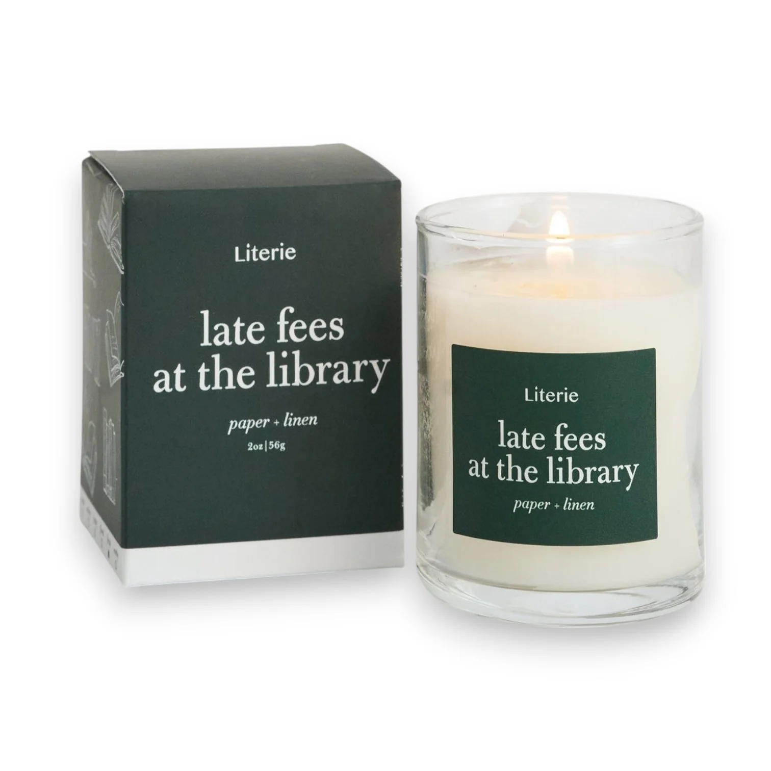 Late Fees At The Library Mini Candle
