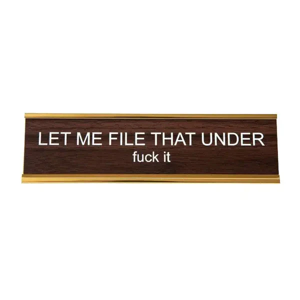 Let Me File That Under Nameplate