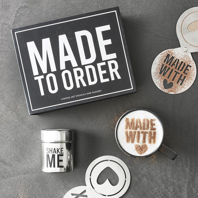 Made To Order Coffee Stencils And Shaker - Image 4