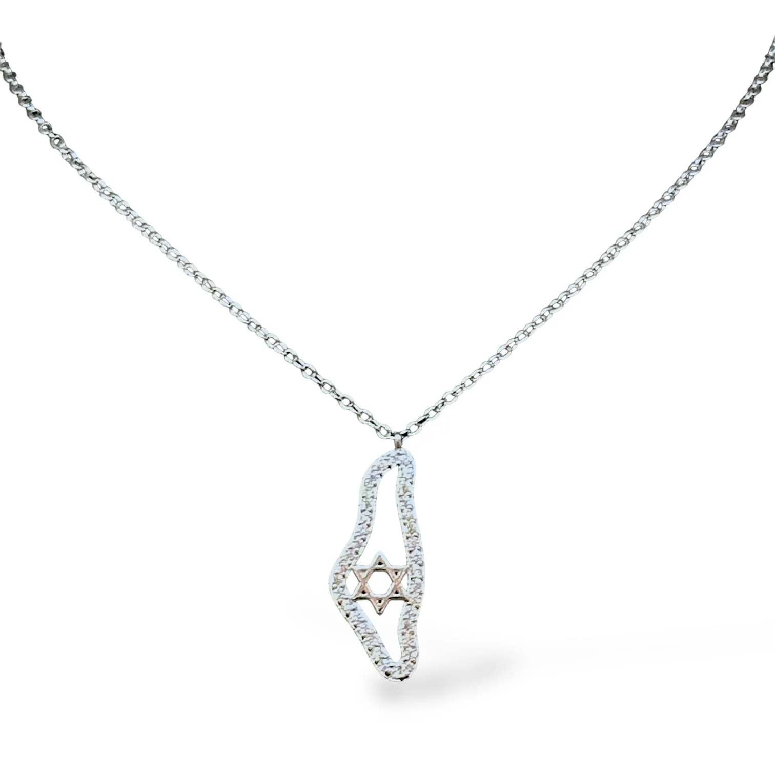 Map of Israel Necklace