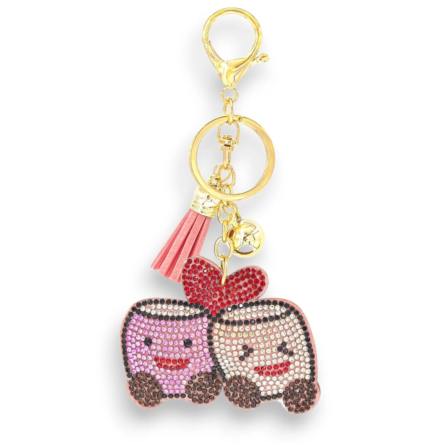 Marshmello Duo Rhinestone Keychain