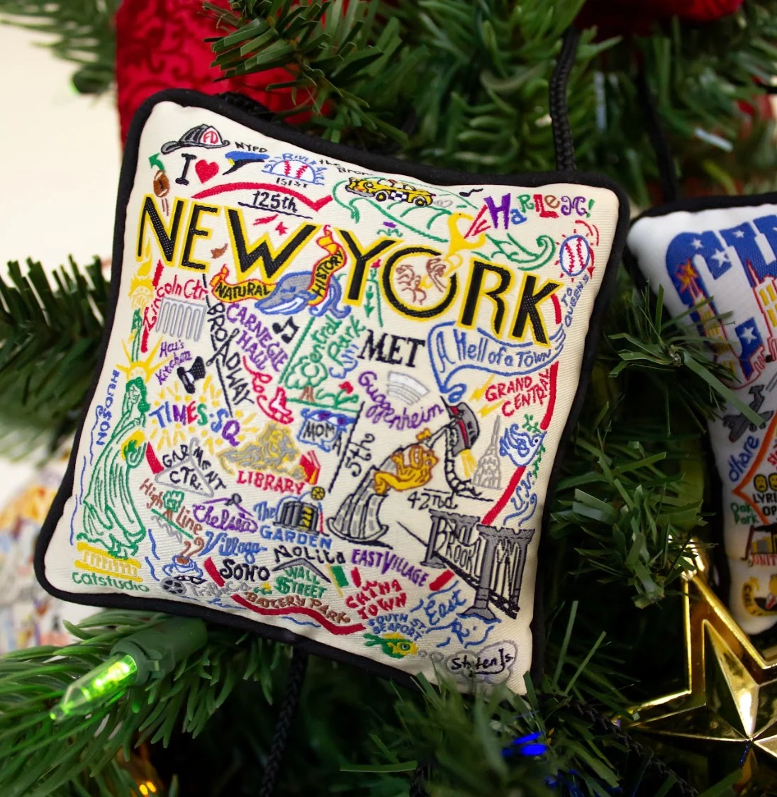 New York City Mini Pillow Ornament - Image 3