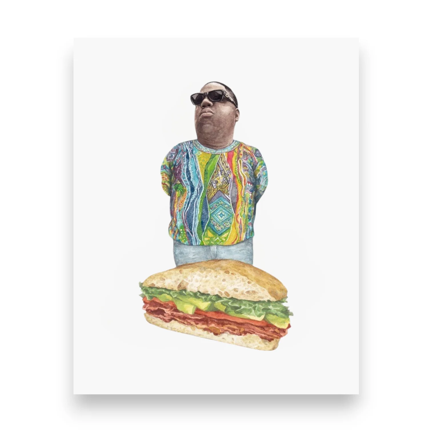 Notorious BIG On Sandwich Print