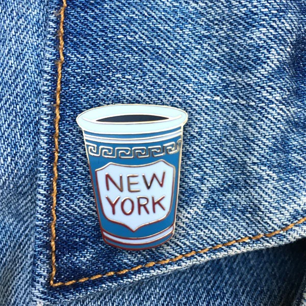 NYC Coffee Cup Pin - Image 2