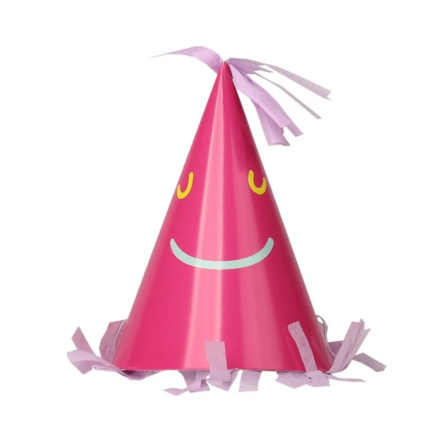 Paper Party Hats Smiley Face