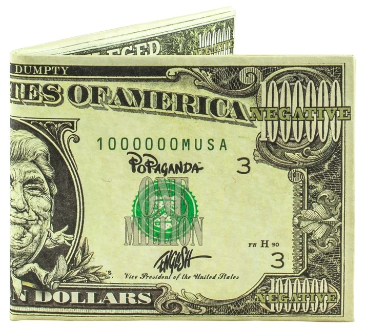 Trump 1 Million Dollar Bill Paper Wallet - Image 2