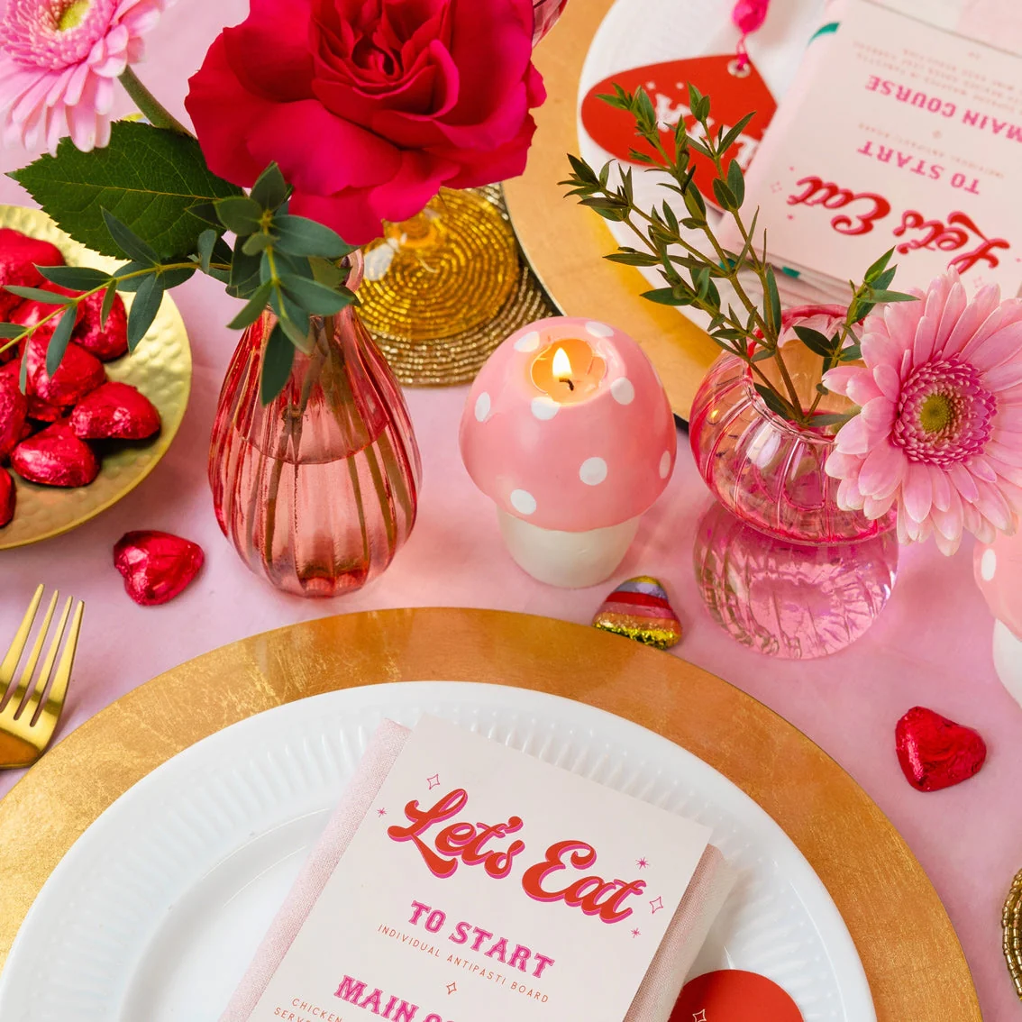 Pink Mushroom Candle - Image 2
