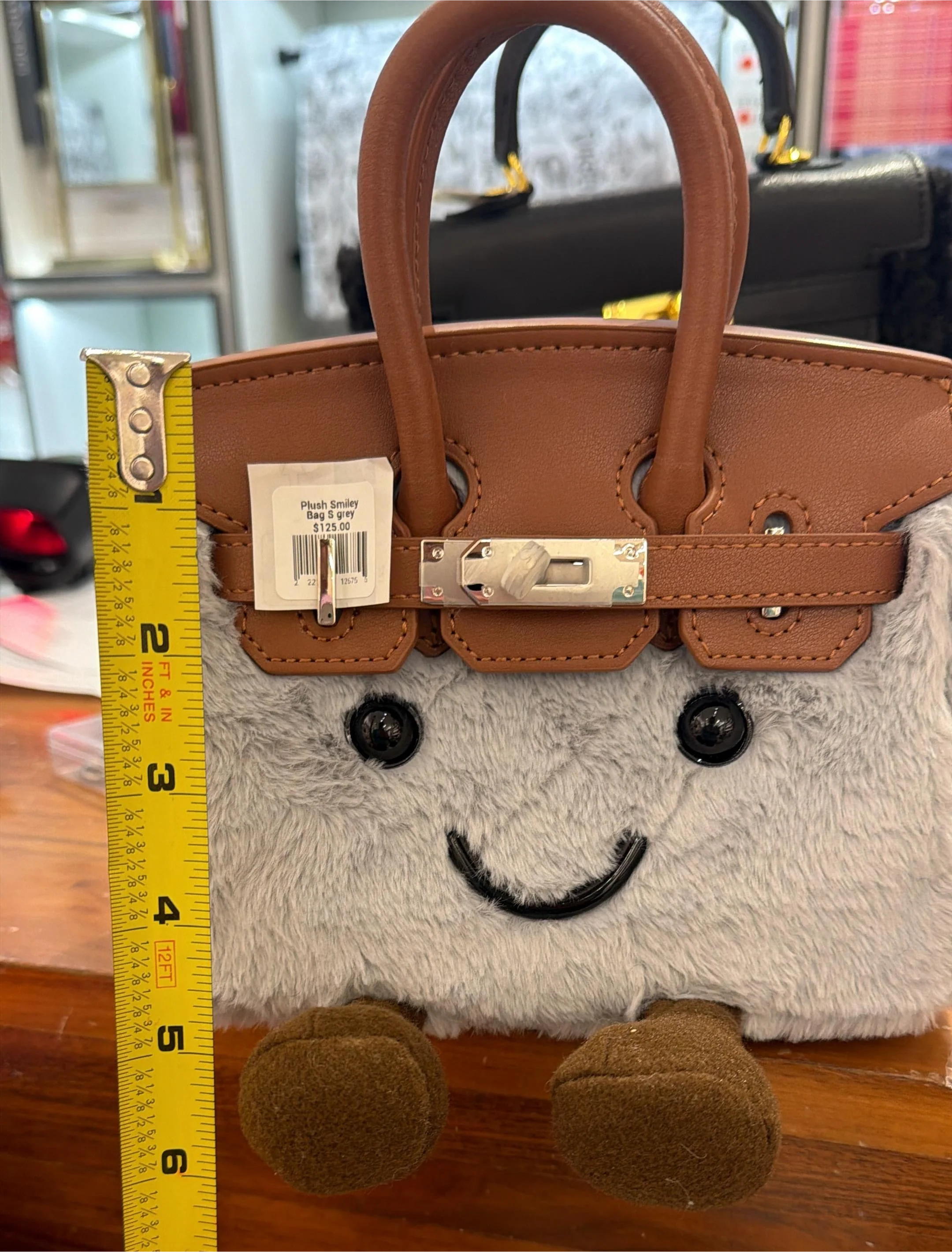 Plush Smiley Bag Mini - Image 3