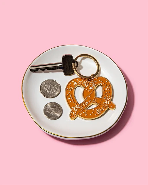 Pretzel Enamel Keychain - Image 2