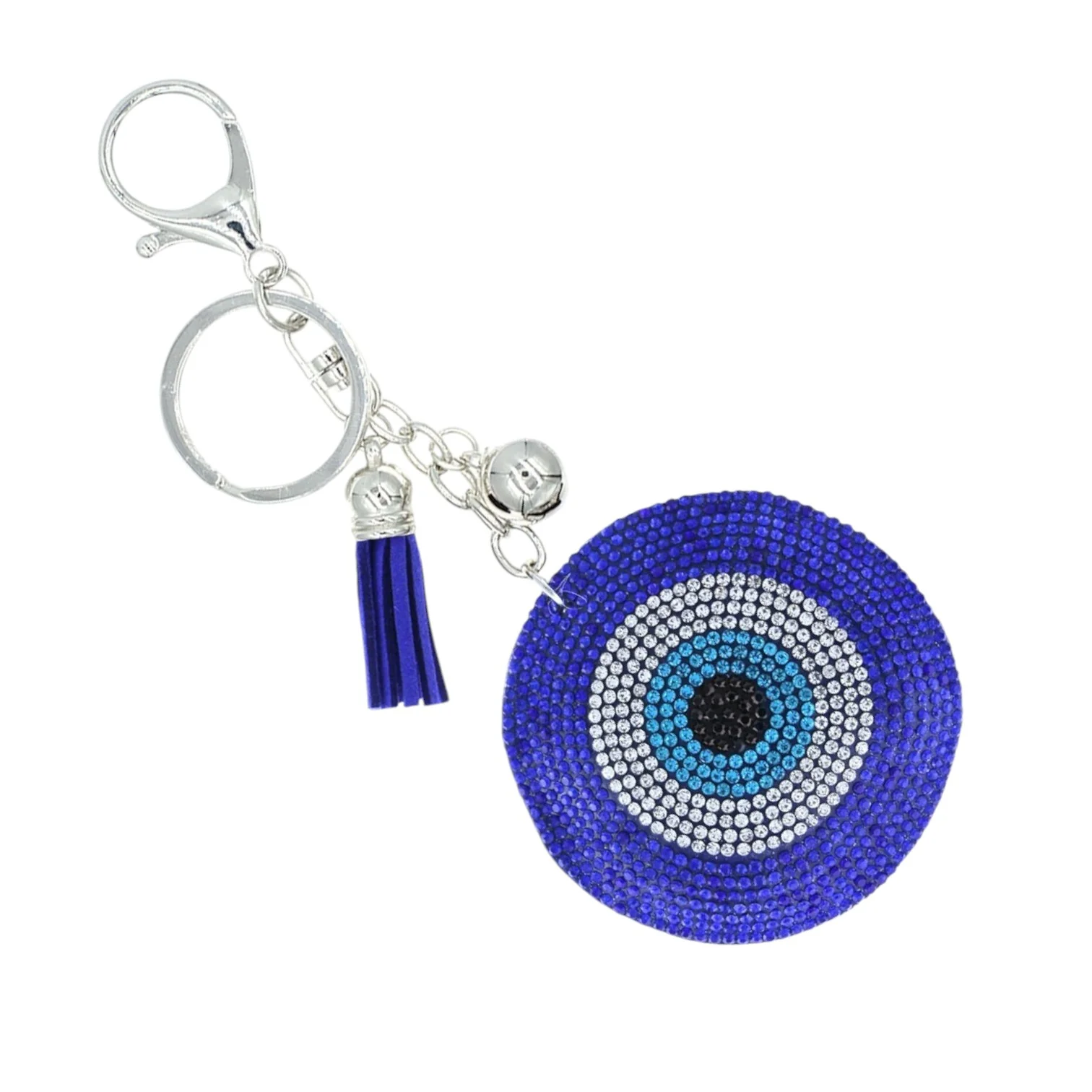 Rhinestone Evil Eye Keychain
