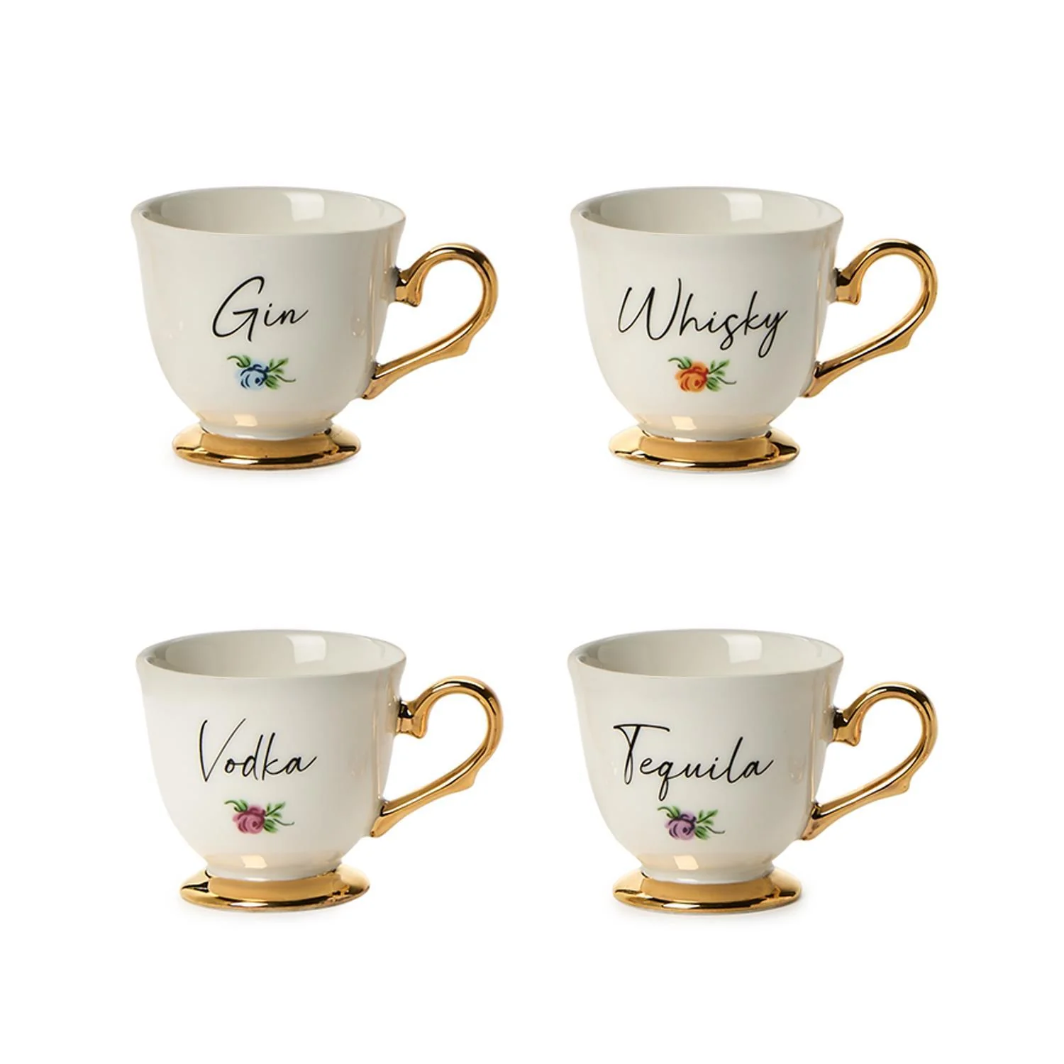Tea Cup Set Of Shot Glasses