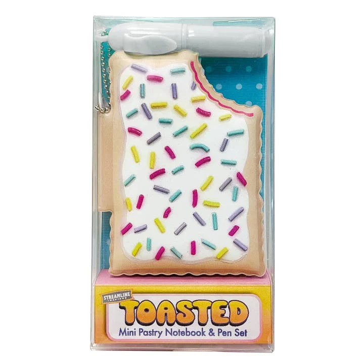 Toastie Pastry Mini Notebook Pen Set - Image 3