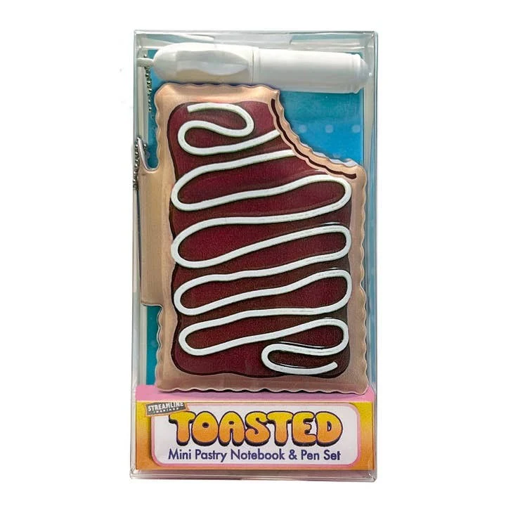 Toastie Pastry Mini Notebook Pen Set - Image 4