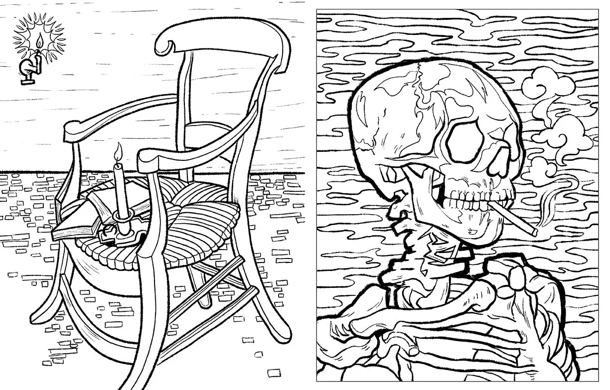 Van Gogh Coloring Book - Image 3