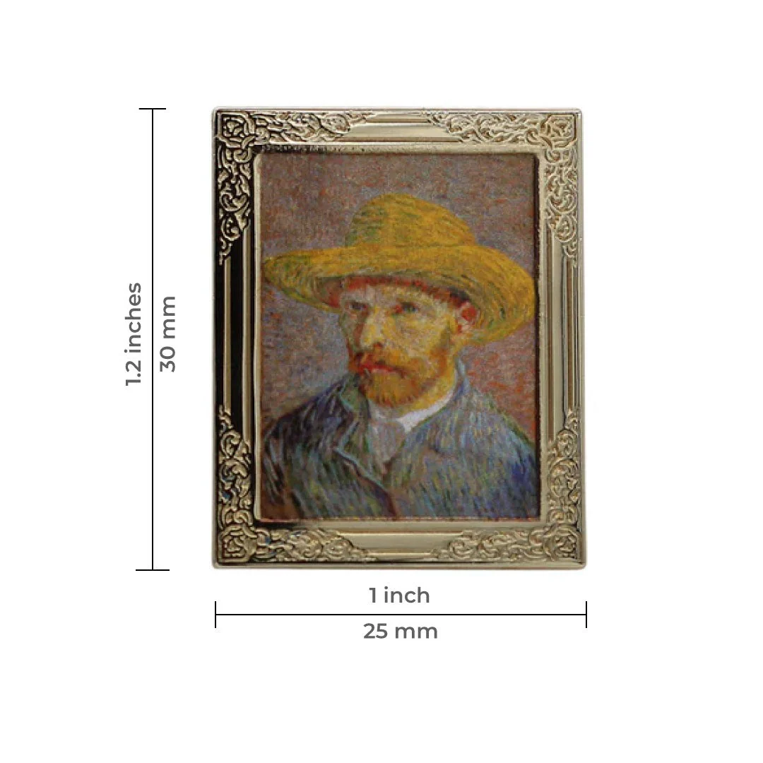 Vincent Van Gogh Portrait Art Pin - Image 2