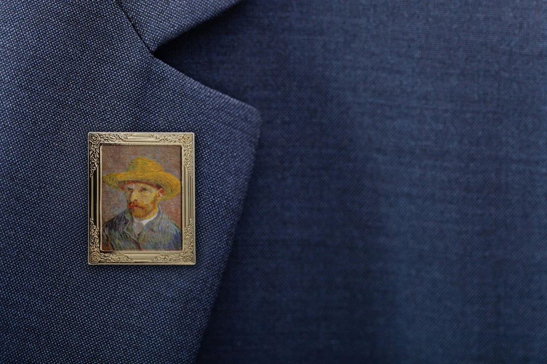 Vincent Van Gogh Portrait Art Pin - Image 3