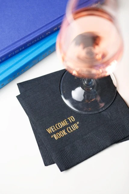 Welcome To The Book Club Napkins - Image 2