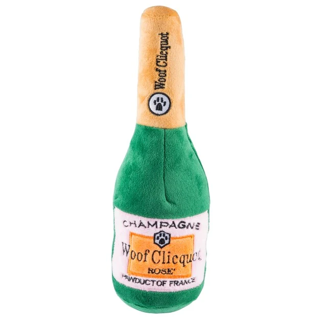 Woof Champagne Bottle Dog Toy Large